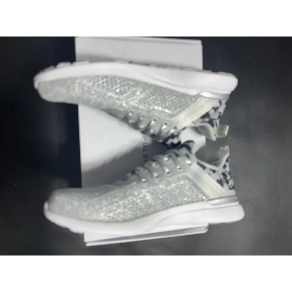 APL NEW TechLoom Tracer Knit Training Sneaker Sliver/Black/Leopard‎ 5.5 MSRP$280